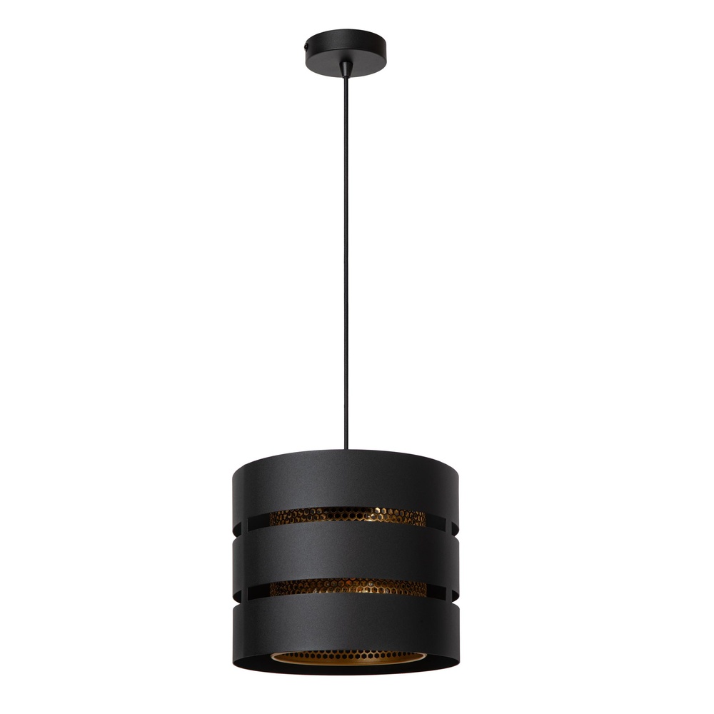 Lucide HanglampRosas Ø 26cm zwart met goud - 21433/01/30
